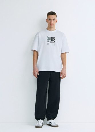 Футболка свободного кроя с принтом