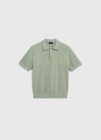 Поло из текстурной ткани