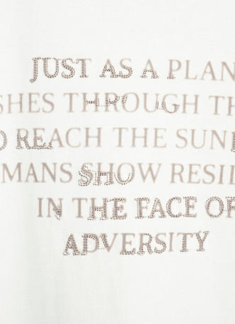 Футболка с принтом и вышивкой