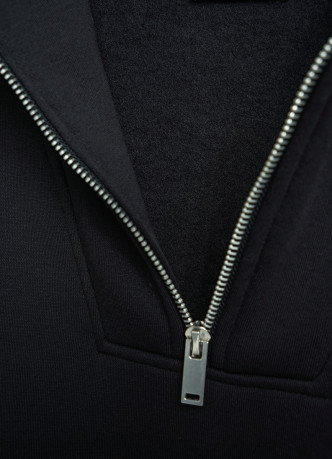 Толстовка с воротником-стойкой на молнии