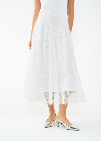 Кружевная юбка А-силуэта