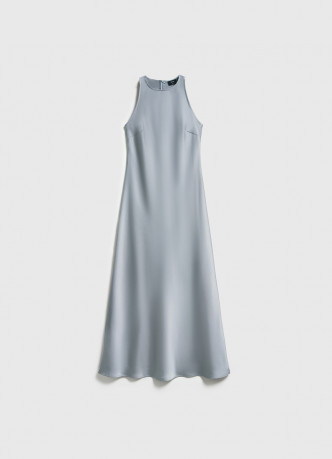 Сатиновое платье с американской проймой