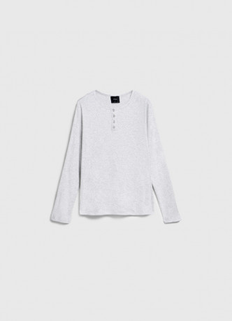 Пижамный лонгслив в рубчик