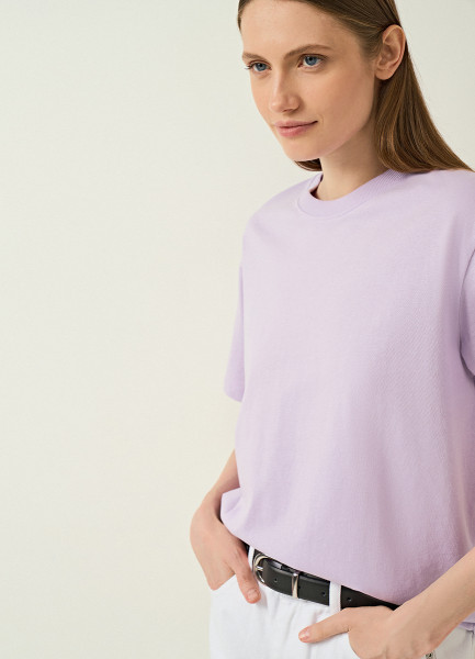 Свободная футболка, Фиолетовый O`Stin LT664AO02-70, размер 50