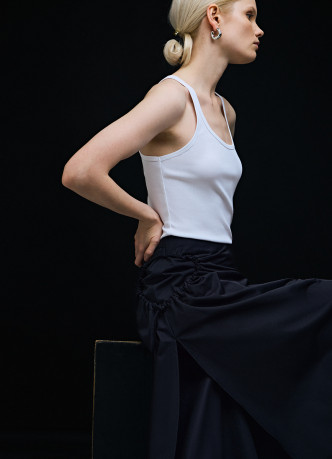 Майка в рубчик