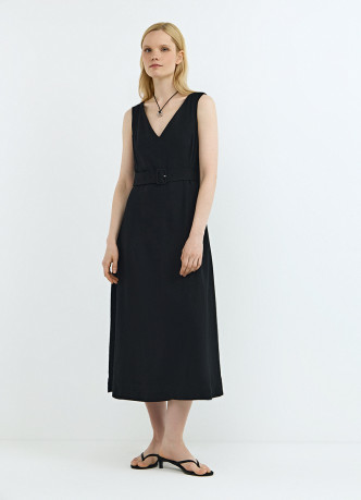 Сарафан из вискозы со льном