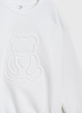 Свитшот с вышивкой для девочек