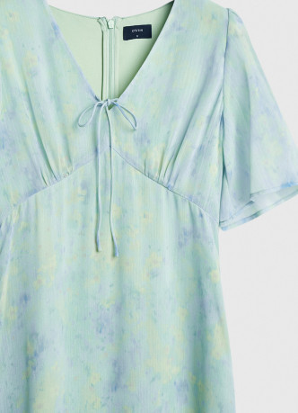 Принтованное платье из шифона