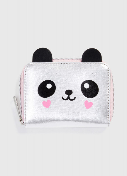 

Кошелёк для девочек, Блестящий серебряный