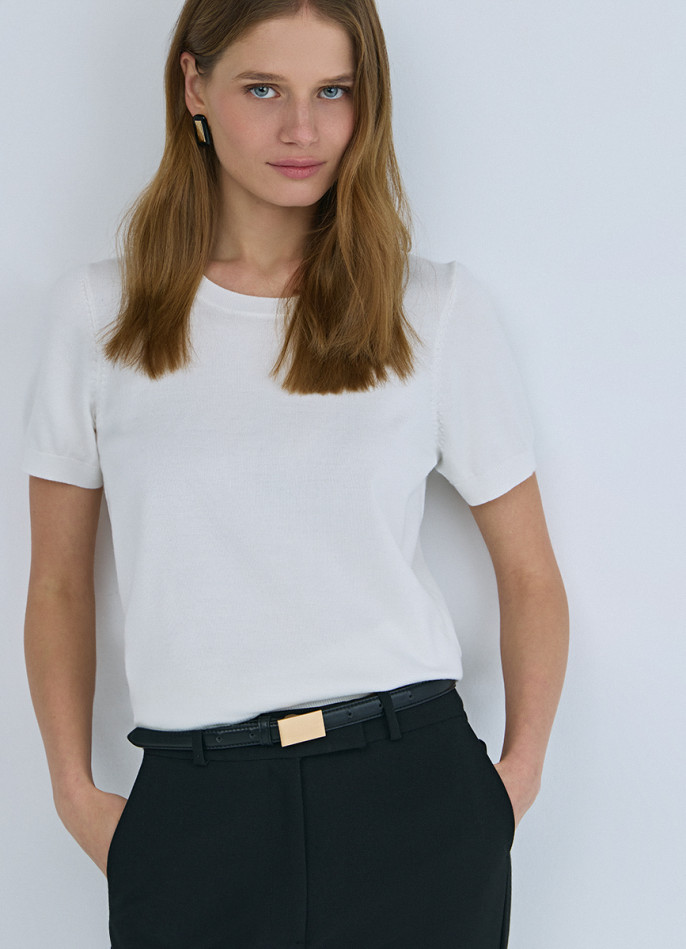 Джемпер с коротким рукавом