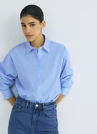 Рубашка в клетку виши