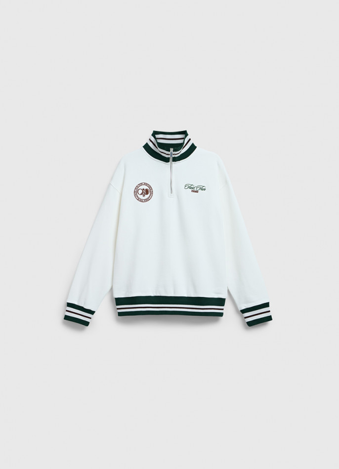 Свитшот с воротником на молнии для мальчиков