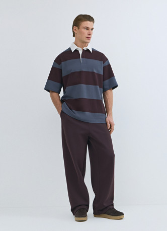 Поло в полоску из хлопка