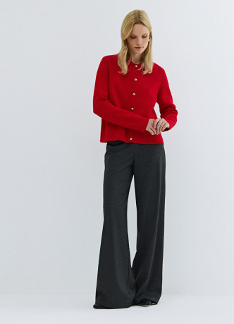 Широкие брюки из трикотажа