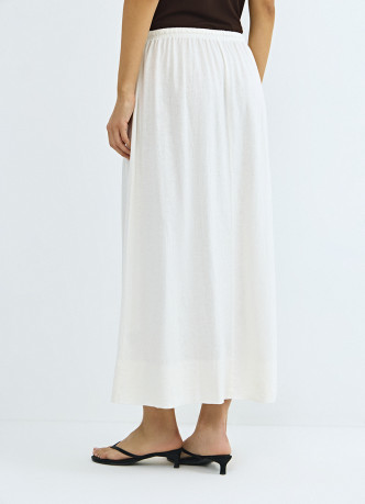 Юбка изо льна с поясом на кулиске