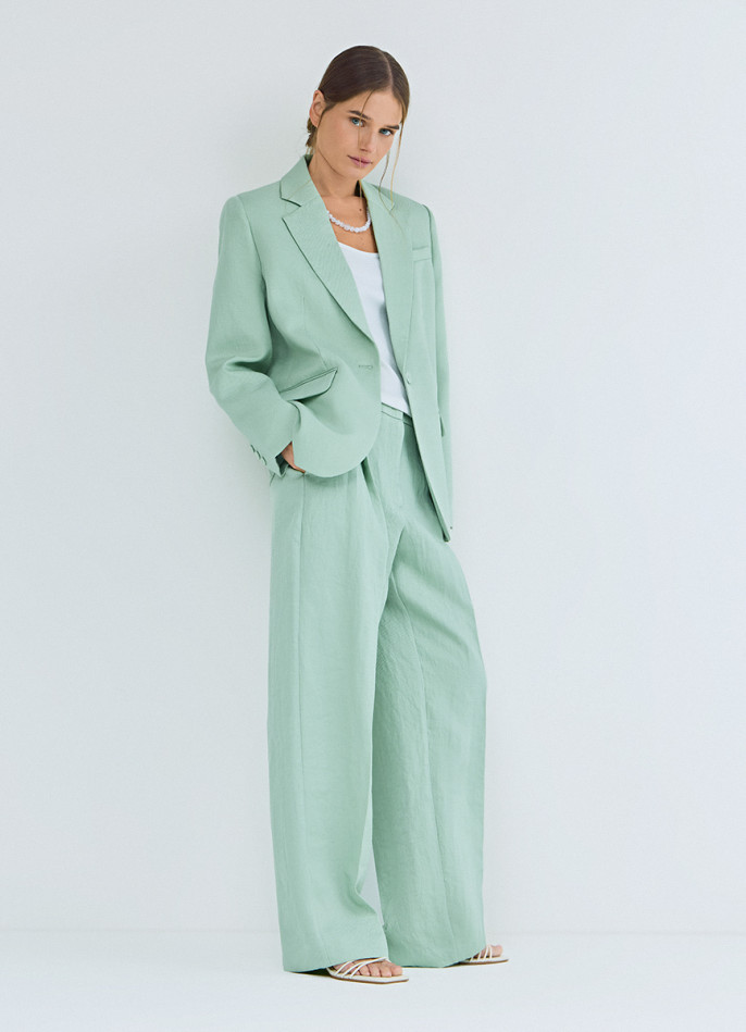 Брюки прямого силуэта со стрелками