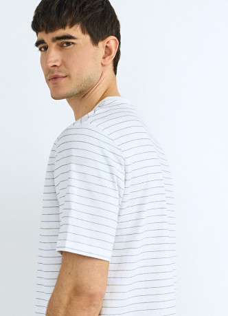 Футболка из хлопка в полоску