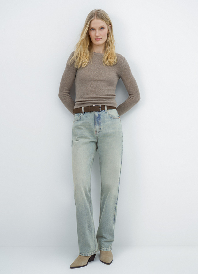 Джинсы Boyfriend с низкой посадкой