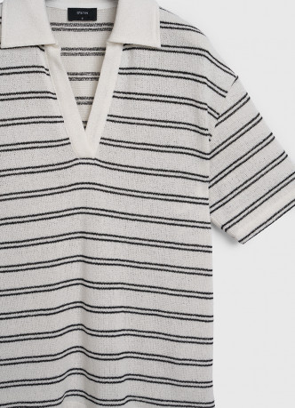 Поло из кроеного трикотажа