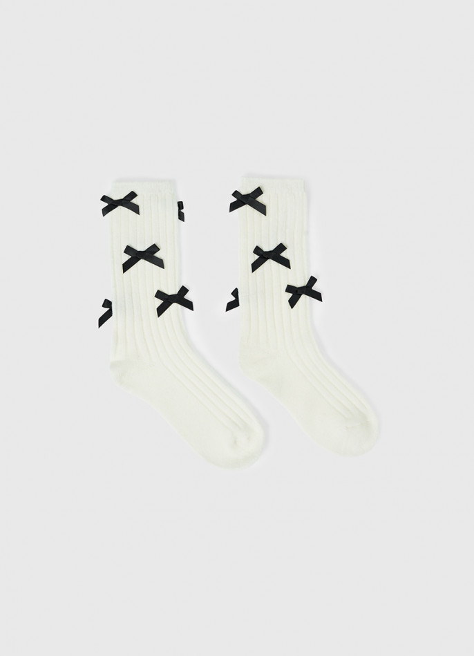 Носки с бантами