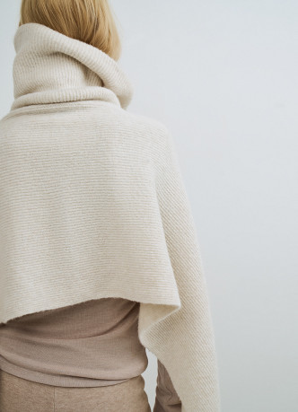 Шарф с воротником на молнии