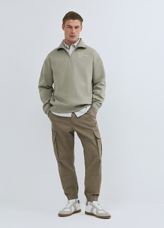 Джоггеры из твила с карго-карманами