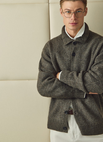 Кардиган с содержанием шерсти