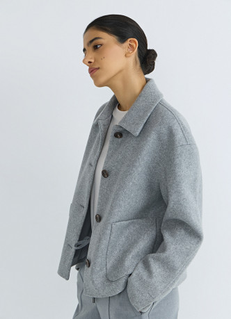 Куртка из пальтовой ткани