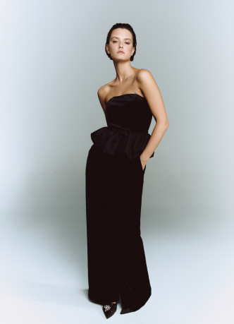 Прямые бархатные брюки