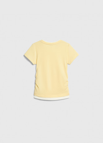 Футболка со сборками для девочек