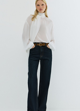 Широкие джинсы Wide leg с высокой посадкой