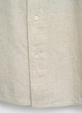Рубашка изо льна и хлопка с карманом