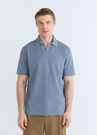 Поло из шелковистого пике