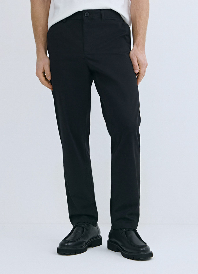 Брюки-чиносы из твила