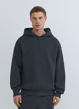 Толстовка с капюшоном на молнии