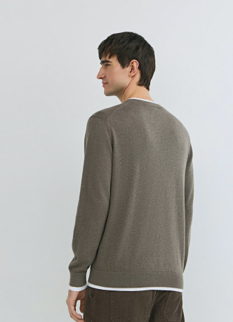 Джемпер с имитацией футболки