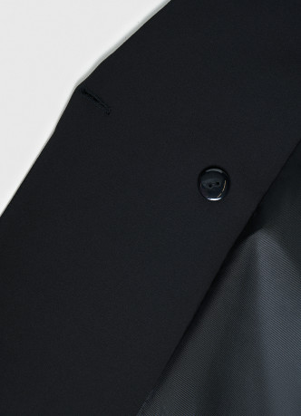 Двубортный жакет с отделкой из бахромы