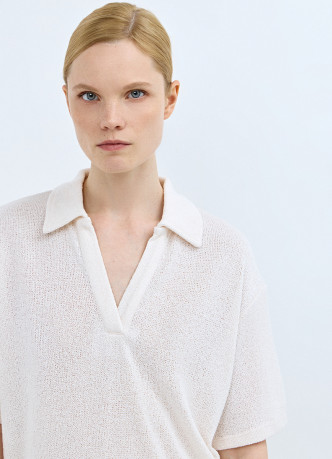 Поло из кроеного трикотажа