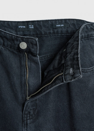 Широкие джинсы Wide leg с высокой посадкой