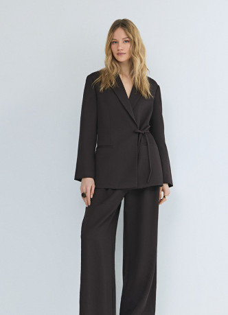 Жакет на запах с завязками