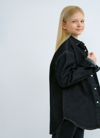 Джинсовая рубашка для девочек