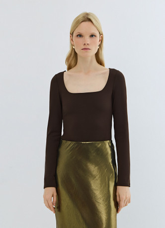 Боди с длинным рукавом