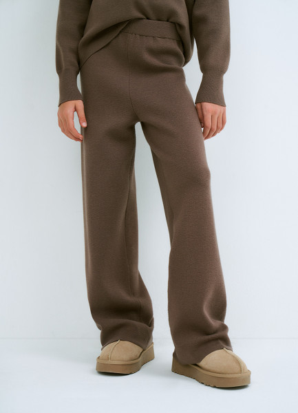 

Вязаные брюки для девочек, Коричневый