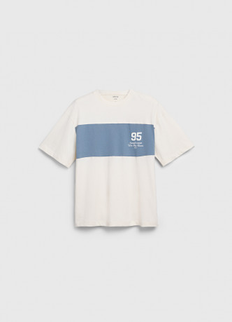 Футболка колор-блок с принтом