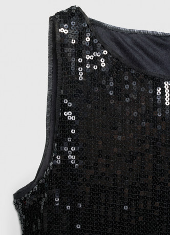 Платье миди с пайетками