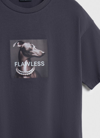 Футболка оверсайз с принтом