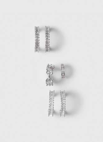 Серьги и каффы, 3 пары