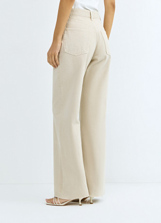 Широкие джинсы из плотного денима