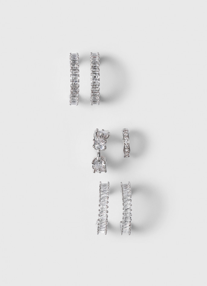 Серьги и каффы, 3 пары