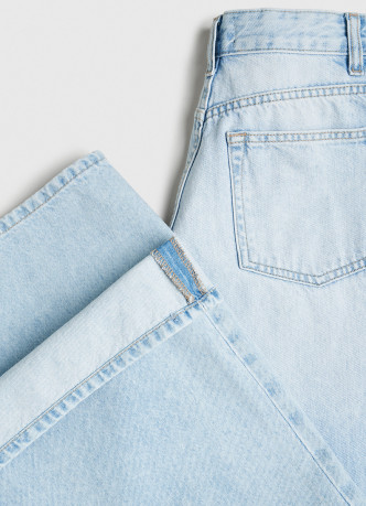 Ультраширокие джинсы с высокой посадкой